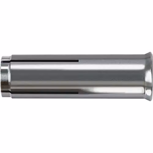 Taco metálico de expansión por impacto Fischer EA II M12 A4 de acero inoxidable color plata (Envase de 25 unidades)