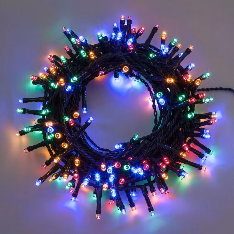 Cadena de luces LED Xmas King de LOTTI con 500 LEDs multicolor para exteriores con protección IP44