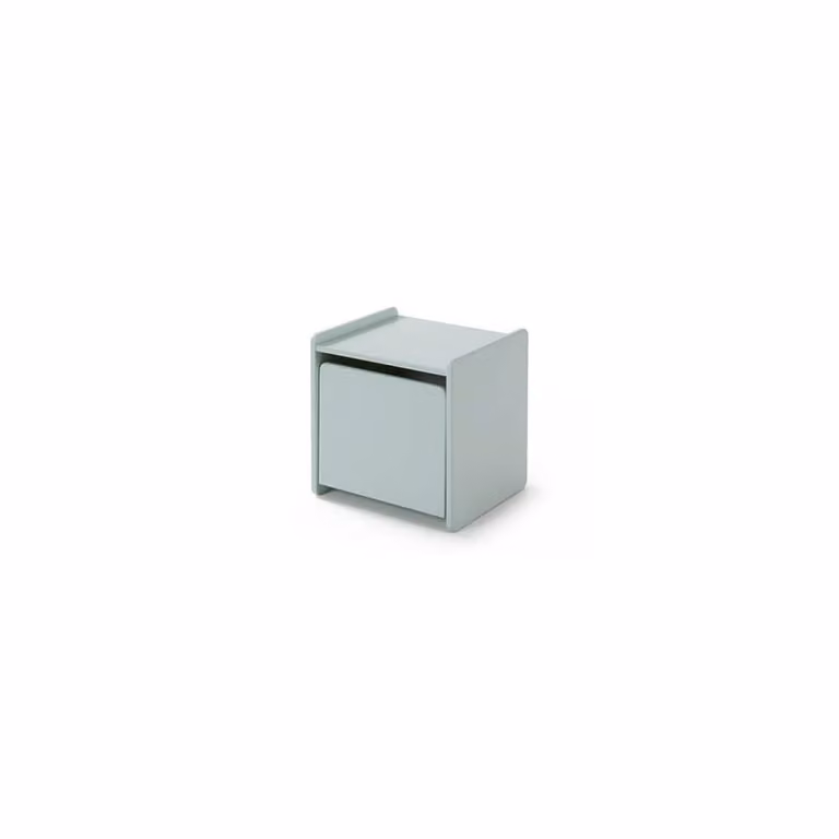 Mesa de noche Vipack de una puerta en color verde menta para dormitorio infantil
