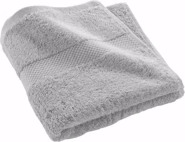 Toalla de mano Douceur d'Interieur de algodón gris de 50 x 90 cm