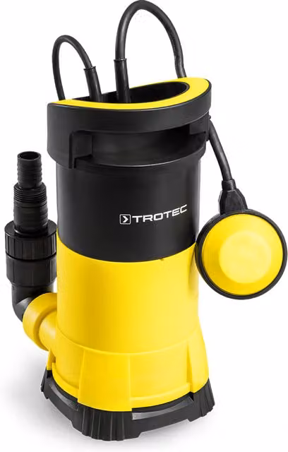 Bomba sumergible de agua clara Trotec TWP 7505 E en color amarillo