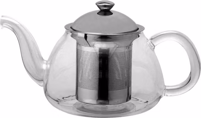 Tetera e infusora de vidrio Ilsa transparente con filtro de acero inoxidable 1 l