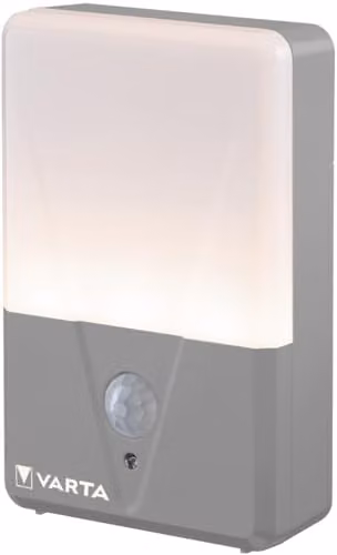 Luz nocturna LED Varta con sensor de movimiento y protección IP44, color gris, ideal para jardín y escaleras