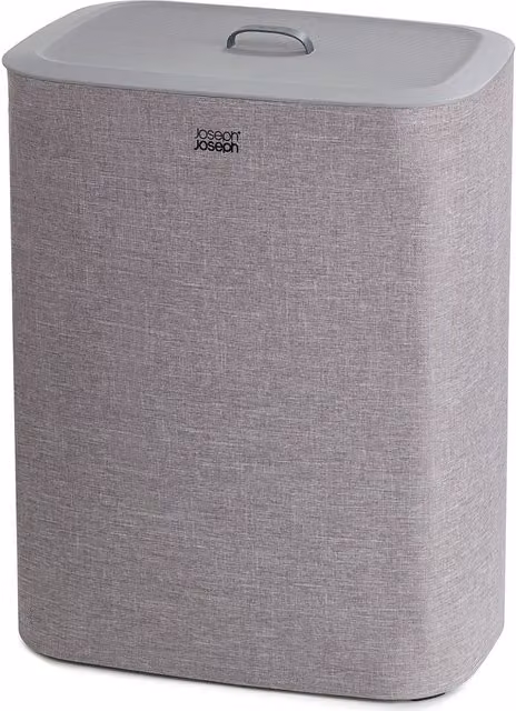Cesto de ropa sucia Joseph Joseph con tapa y bolsa extraíble de 90 l en color gris