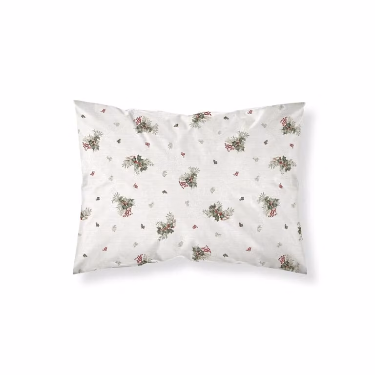 Funda de almohada Muare Home con diseño floral multicolor y blanco, 100% poliéster, 80x80 cm