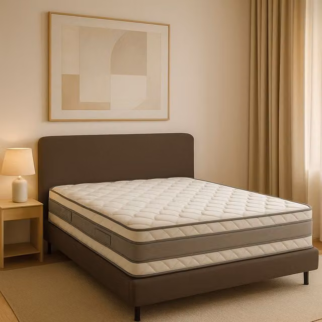 Colchón Deluxe Memory NUITS D'OR de espuma viscoelástica, firmeza H4, color blanco, An/P/Al: 120 x 200 x 21 cm