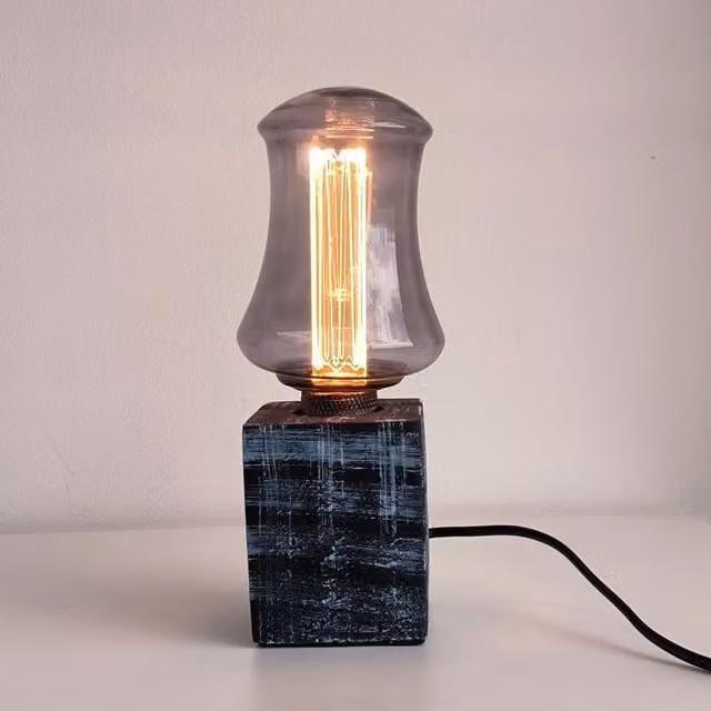 Bombilla LED Decorativa F-BRIGHT S100 E27 4W 1800K Cristal Gris Smoky