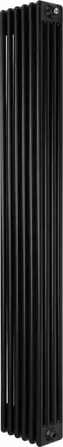 Radiador Tradicional Vertical de 4 Columnas Monster Shop en Acero Negro, 180 x 29 x 40,1 cm