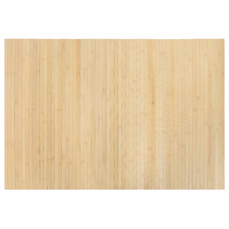 Alfombra rectangular de bambú vidaXL color beige, antideslizante, 70 x 100 cm