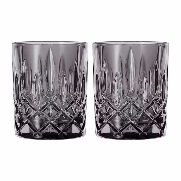 Juego de 2 vasos de cristal Noblesse de Nachtmann para whisky, color gris, 29,5 cl