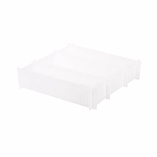 Organizador de cajones con divisor Compactor Life color blanco de plástico
