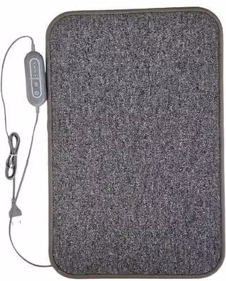 Alfombrilla calefactora eléctrica Arnold-rak Fh 21024-ad en color gris antracita An/P: 60 x 40 mm