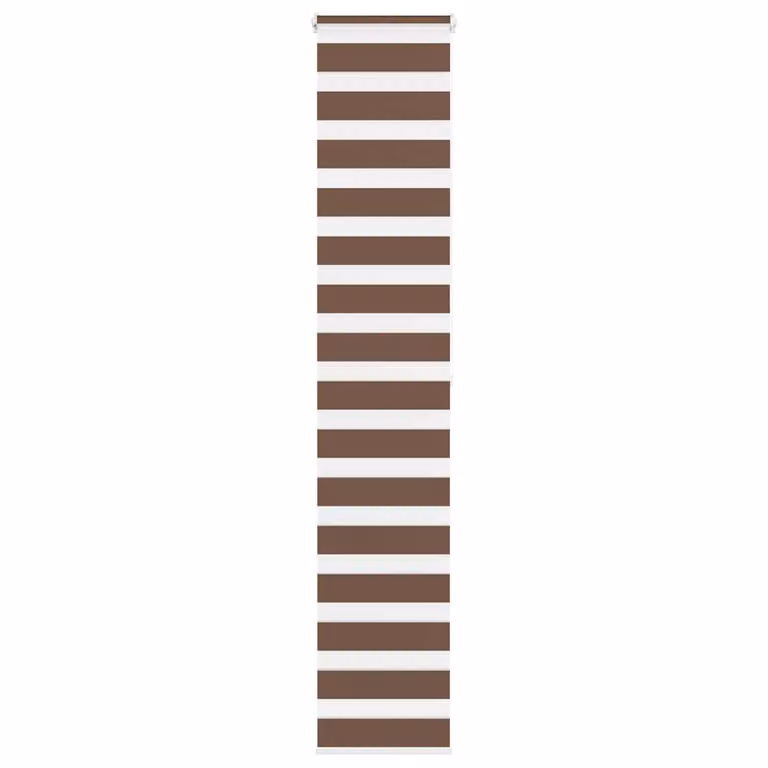 Estor cebra vidaXL marrón de poliéster con diseño de rayas, An/Al: 50 x 200 cm