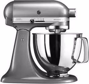 Robot de cocina KitchenAid 5KSM125E de 4,8 l en color plata y acabado en acero inoxidable