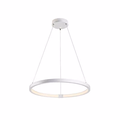 Luminaria de suspensión LED SLV ONE 60 en color blanco, regulable y con altura ajustable para salón o comedor