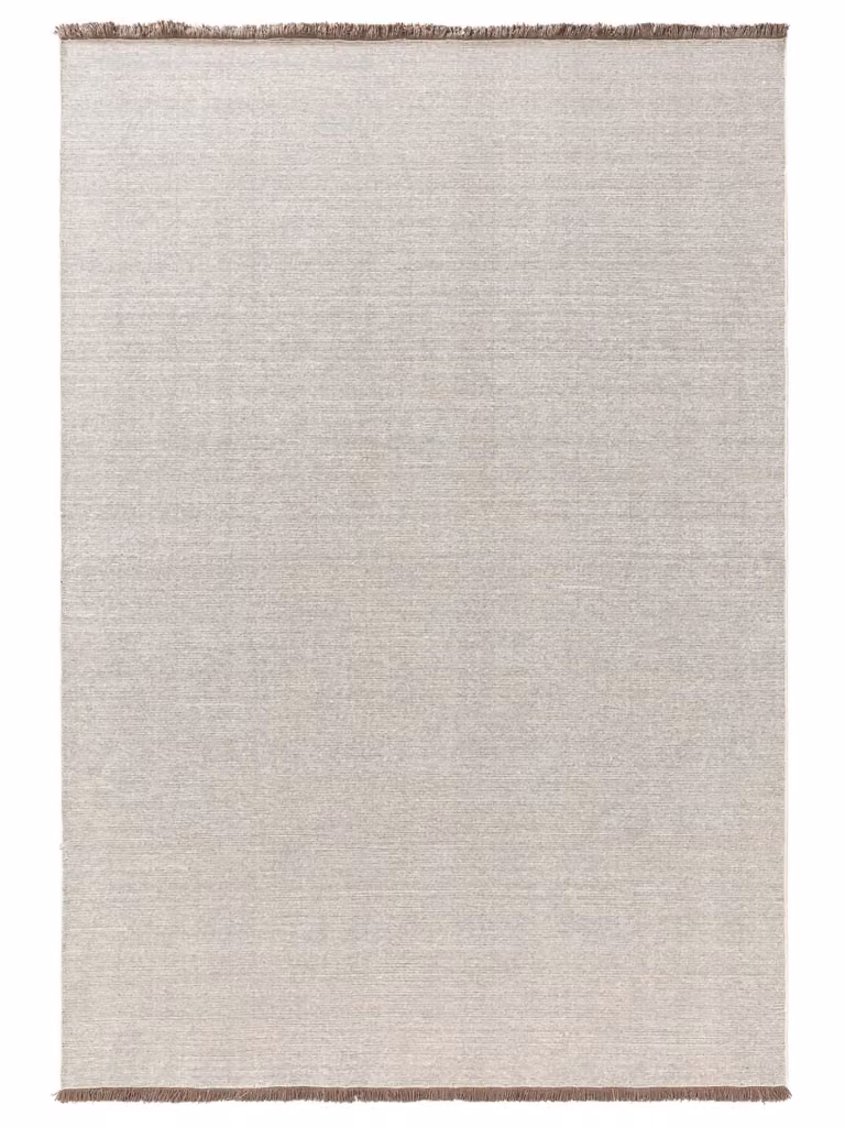 Alfombra de tejido plano Benuta de lana en color marrón y beige, estilo escandinavo, An/P: 250 x 350 cm