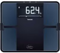 Báscula de diagnóstico personal Beurer BF 915 en color negro con conexión Bluetooth y control mediante aplicación