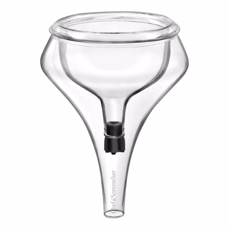 Aireador de vino Chef & Sommelier en cristal y silicona transparente