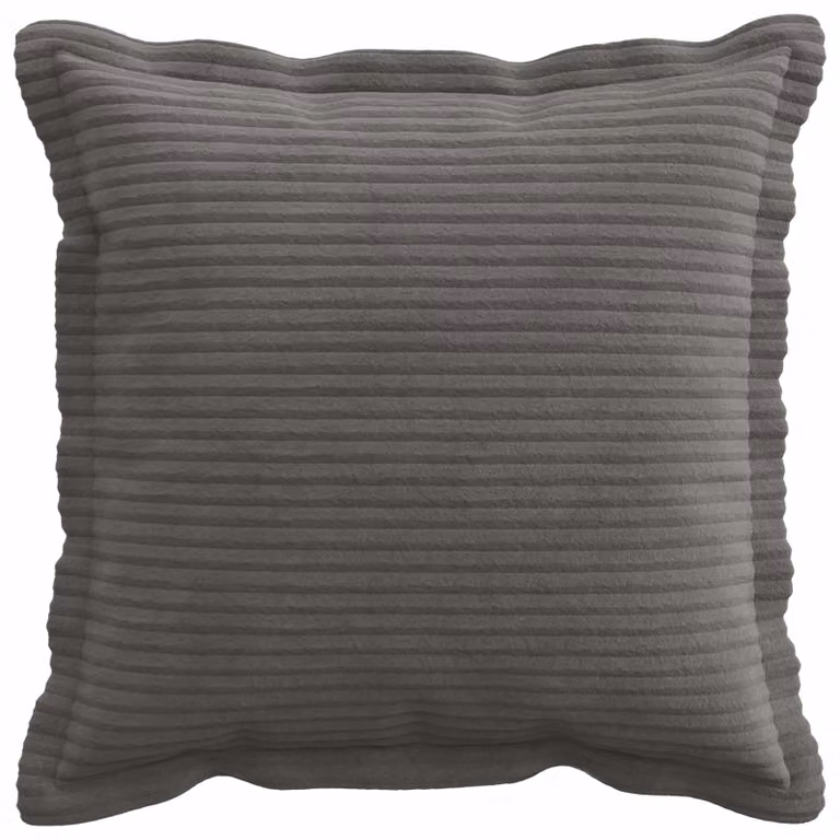 Set de 12 fundas de almohada vidaXL HOUTEN en pana gris, 40 x 40 cm