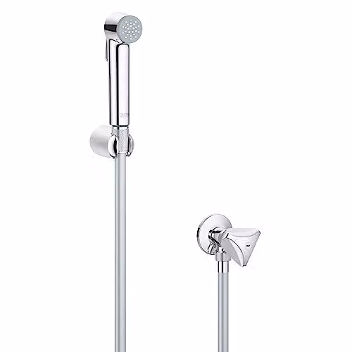 Conjunto de ducha Grohe 27 514 001 con 1 jet, soporte y flexo de 1250 mm en color cromo