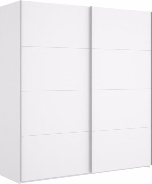 Armario de 2 puertas correderas Dekit Slide en blanco brillo An/P/Al: 180 x 65 x 204 cm