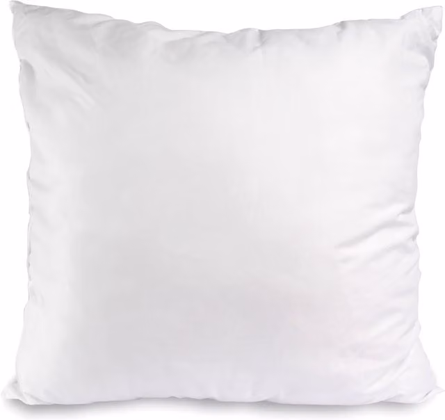 Relleno de cojín cuadrado Amazon Basics de microfibra blanca, 50 x 50 cm