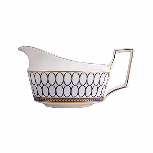 Jarra para salsa Renaissance Gold de Wedgwood en porcelana blanca y oro
