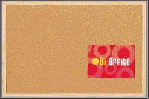 Tablón de anuncios de corcho Ehl color beige y marrón An/Al: 40 x 30 cm