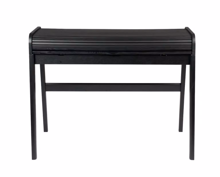 Escritorio de secretaria Zuiver en madera negra de estilo escandinavo An/P/Al: 110 x 61 x 76 cm