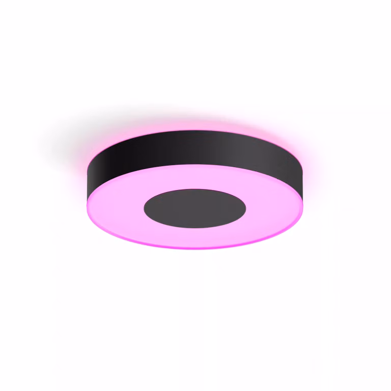 Lámpara de techo Philips Hue White & Color Ambiance Xamento Mediana en Negro y Multicolor con tecnología LED y Bluetooth