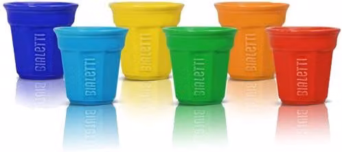 Taza Bialetti multicolor para adultos de plástico