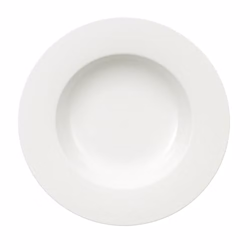 Plato hondo Royal de Villeroy & Boch en porcelana bone china blanca de 24 cm