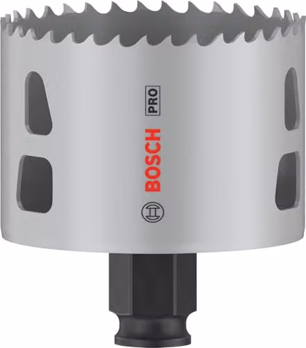 Bosch Sierra de corona PRO Multi Material Power Change Plus de 68 mm, juego de 8 piezas en color plata