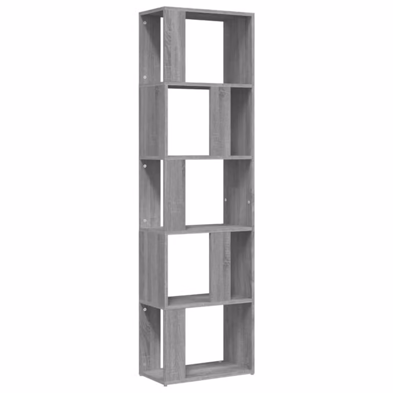 Estantería librería Maison Chic de madera en color gris mate, An/P/Al: 45 x 24 x 160 cm