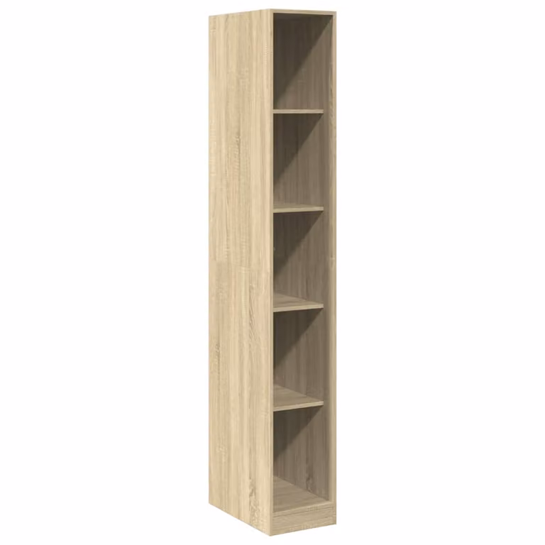 Armario de madera vidaXL en color roble Sonoma con puertas batientes y estantes internos, An/P/Al: 30 x 50 x 200 cm
