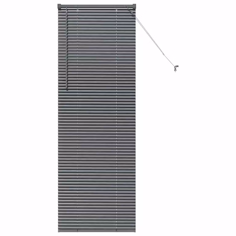Persiana veneciana de aluminio vidaXL en gris oscuro, An/Al: 175 x 55 cm, 25 mm