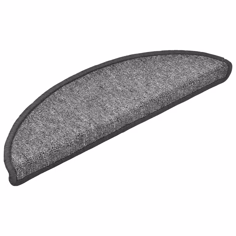 Pack de 30 felpudos para escaleras vidaXL antideslizantes y absorbentes de sonido, color gris, An/P/Al: 56 x 17 x 3 cm