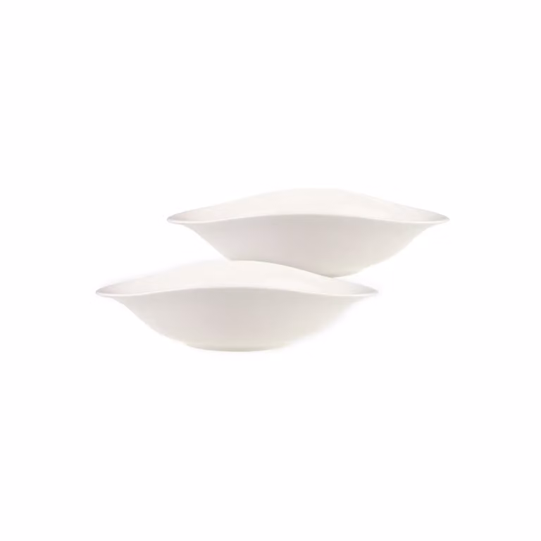 Juego de 2 boles de pasta Vapiano de Villeroy & Boch en porcelana blanca