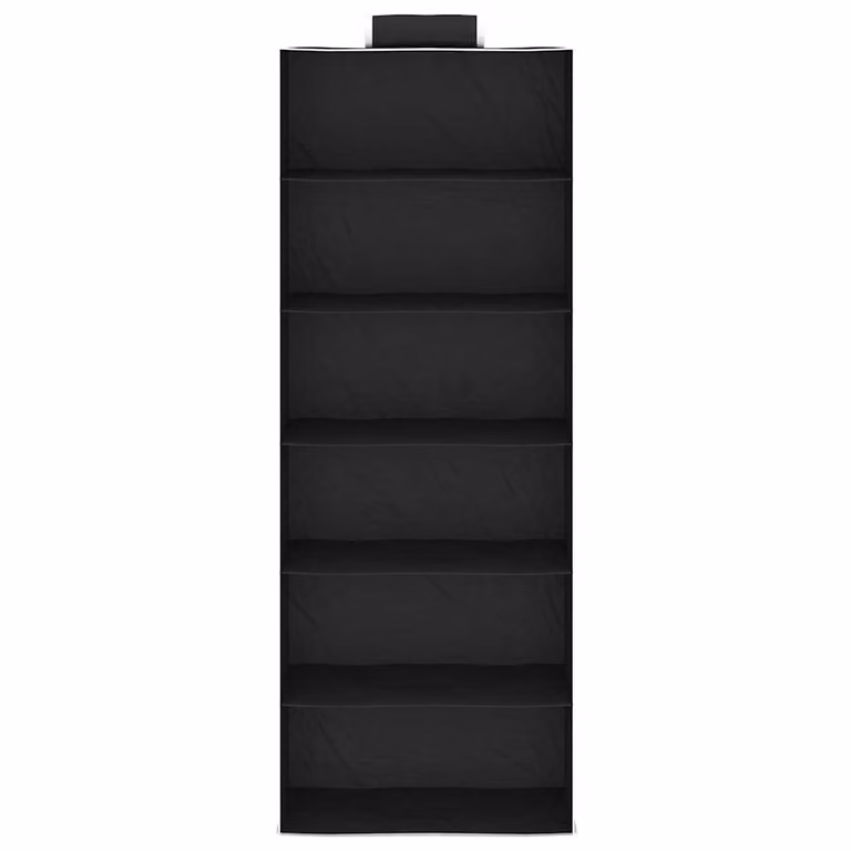 Pack de 2 organizadores de armario colgantes vidaXL con 6 estantes de tela para baño