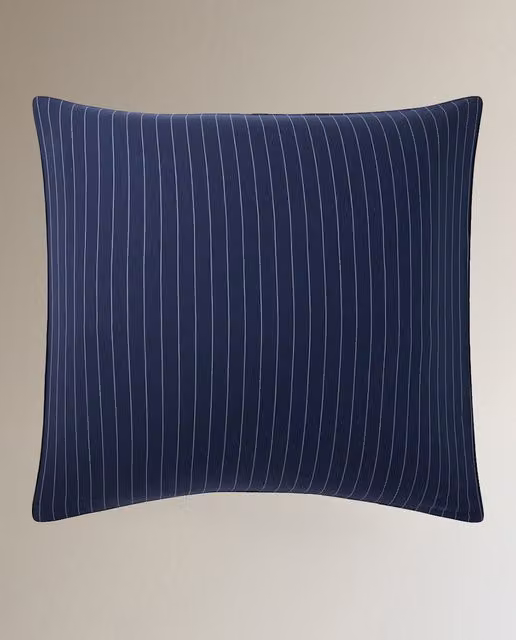 Funda de cuadrante Kerrigan Ralph Lauren Home de algodón con rayas en azul y blanco, reversible y transpirable, 65 x 65 cm