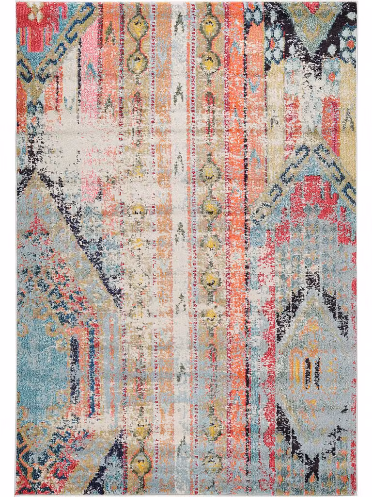 Alfombra patchwork multicolor de Benuta en color turquesa, An x P: 300 x 400 cm