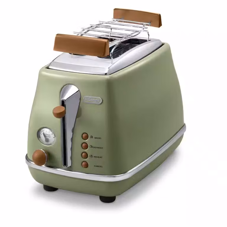 Tostadora De'Longhi Icona Vintage CTOV2103.GR en color verde