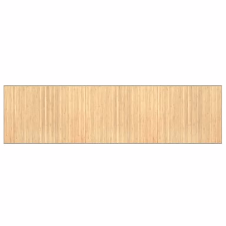 Alfombra rectangular de bambú vidaXL en color beige, An/P: 80 x 300 cm