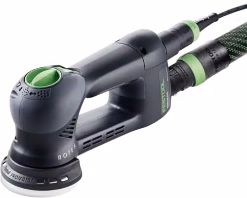 Lijadora excéntrica de engranajes Festool Rotex RO 90 DX FEQ-Plus de 400 W con diámetro de 90 mm y Systainer