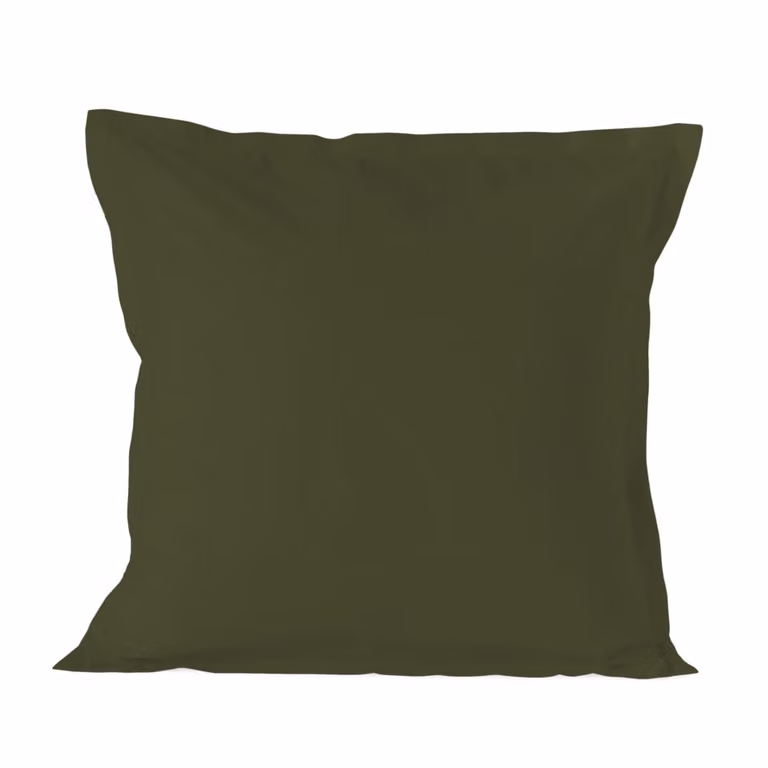 Funda de almohada Happyfriday de algodón verde de 80 x 80 cm