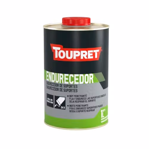 Endurecedor de soportes Toupret de base solvente para yeso, 1 l