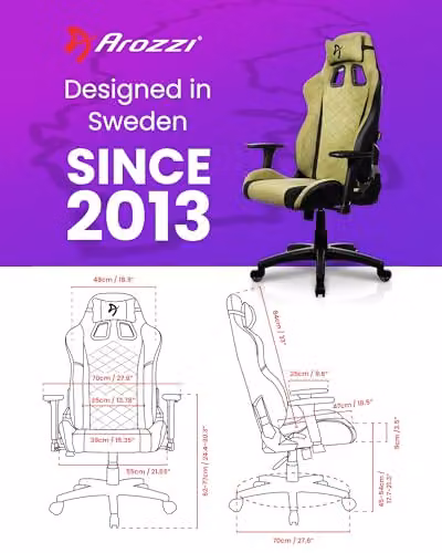 Silla Gaming Ergonómica Arozzi Avanti Soft Fabric con Tapicería de Tela y Respaldo de PU, Reposabrazos 3D y Mecanismo de Balanceo, Soporta hasta 120 kg, Magenta