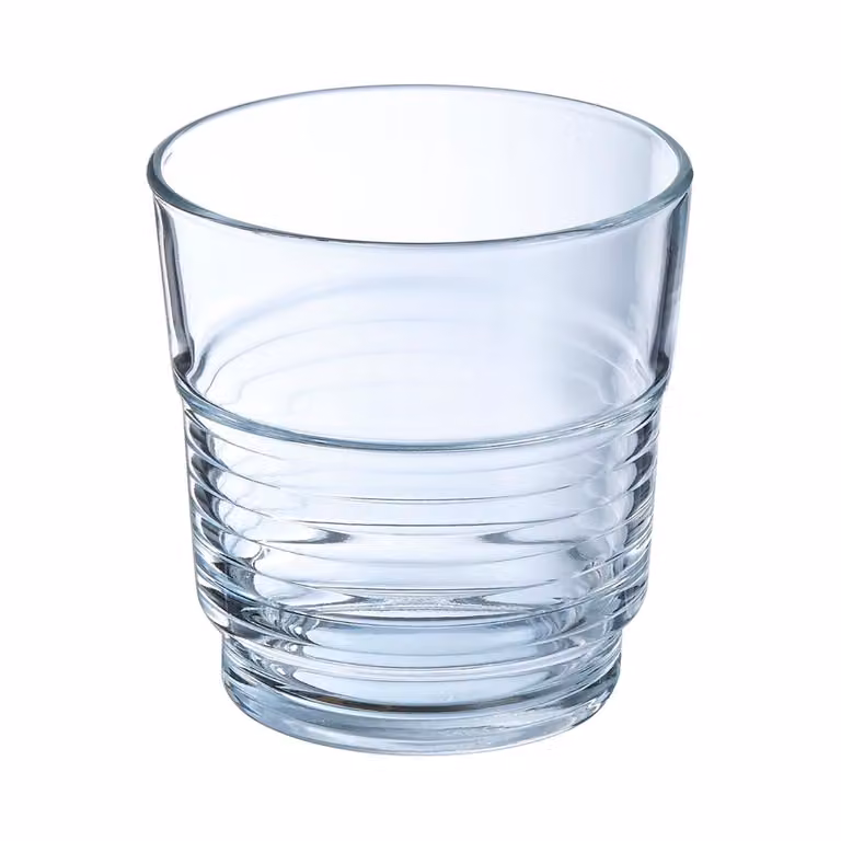 Set de 6 vasos bajos Spirale de Arcoroc en vidrio transparente de 25 cl