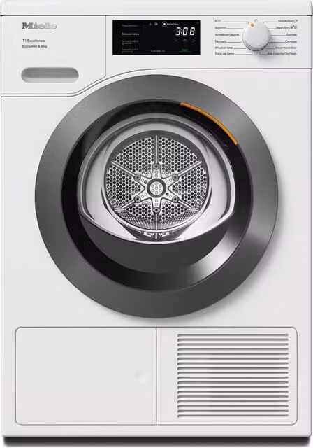 Secadora Miele TEC645WP E LW con bomba de calor, 8 kg, blanca, con control por App y WiFi