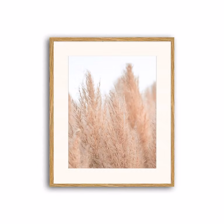 Cuadro de Any Image con impresión fotográfica en papel y paspartú, madera natural marrón, An/P/Al: 62 x 52 x 3 cm